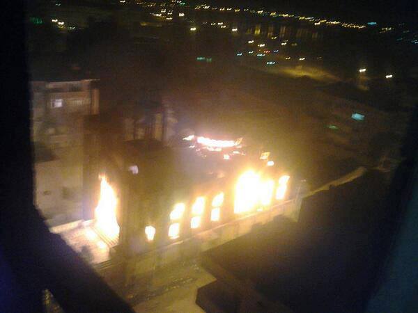 St. Mary Church in Behira is burnt